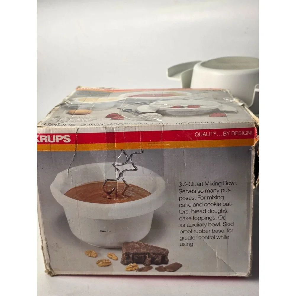 Krups 3 Mix 4000 Special Accessory Set Bowl Beaker‎ Strainer Puree Rod